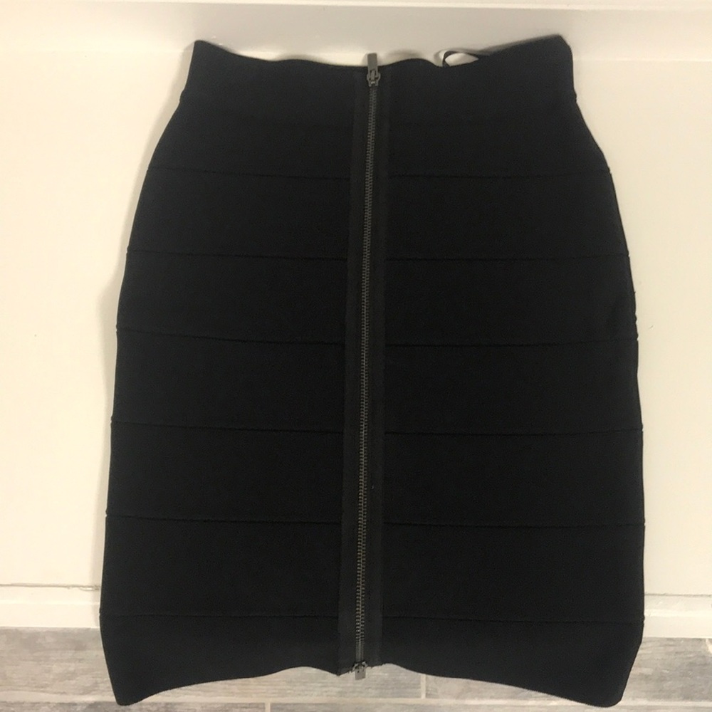 Black BCBGMaxazria bandage skirt